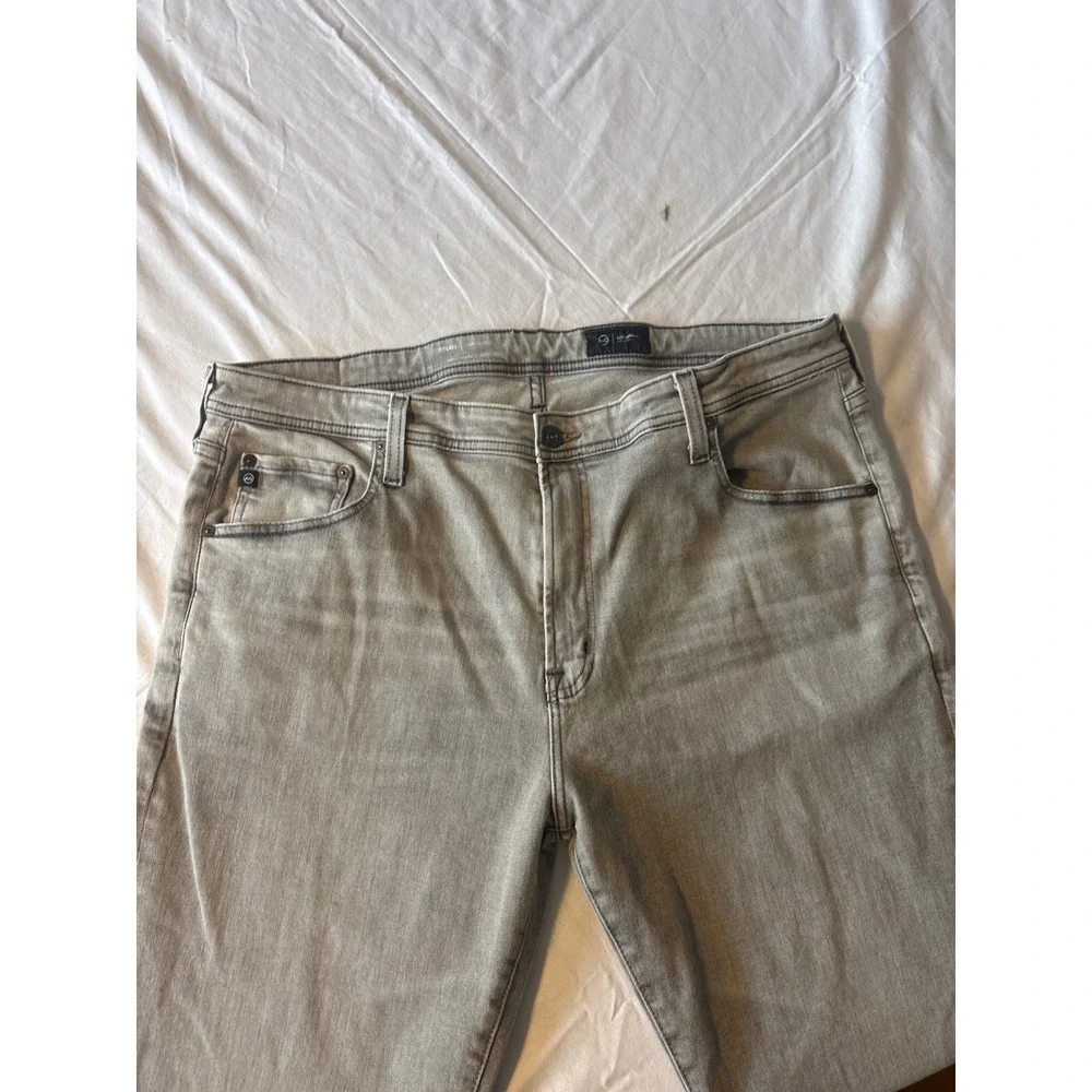 AG Dylan Slim Skinny Jeans Mens 40x34 Grey Denim Pants 33 Inseam